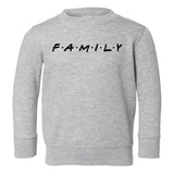 Family Friends Toddler Boys Crewneck Sweatshirt Grey