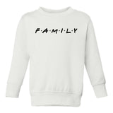 Family Friends Toddler Boys Crewneck Sweatshirt White