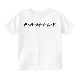 Family Friends Toddler Boys Short Sleeve T-Shirt White