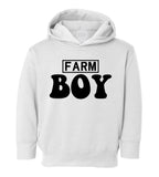 Farm Boy Country Toddler Boys Pullover Hoodie White
