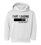 Fart Loading Please Wait Toddler Boys Pullover Hoodie White