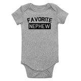 Favorite Nephew Aunt And Uncle Infant Baby Boys Bodysuit Grey
