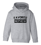 Favorite Nephew Aunt And Uncle Toddler Boys Pullover Hoodie Grey