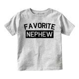 Favorite Nephew Aunt And Uncle Toddler Boys Short Sleeve T-Shirt Grey