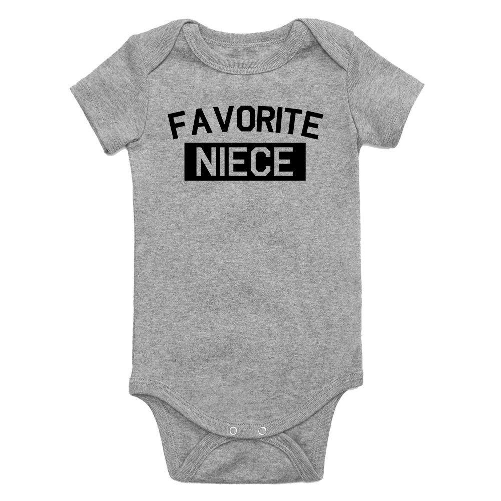 Favorite Niece Aunt And Uncle Infant Baby Girls Bodysuit Black