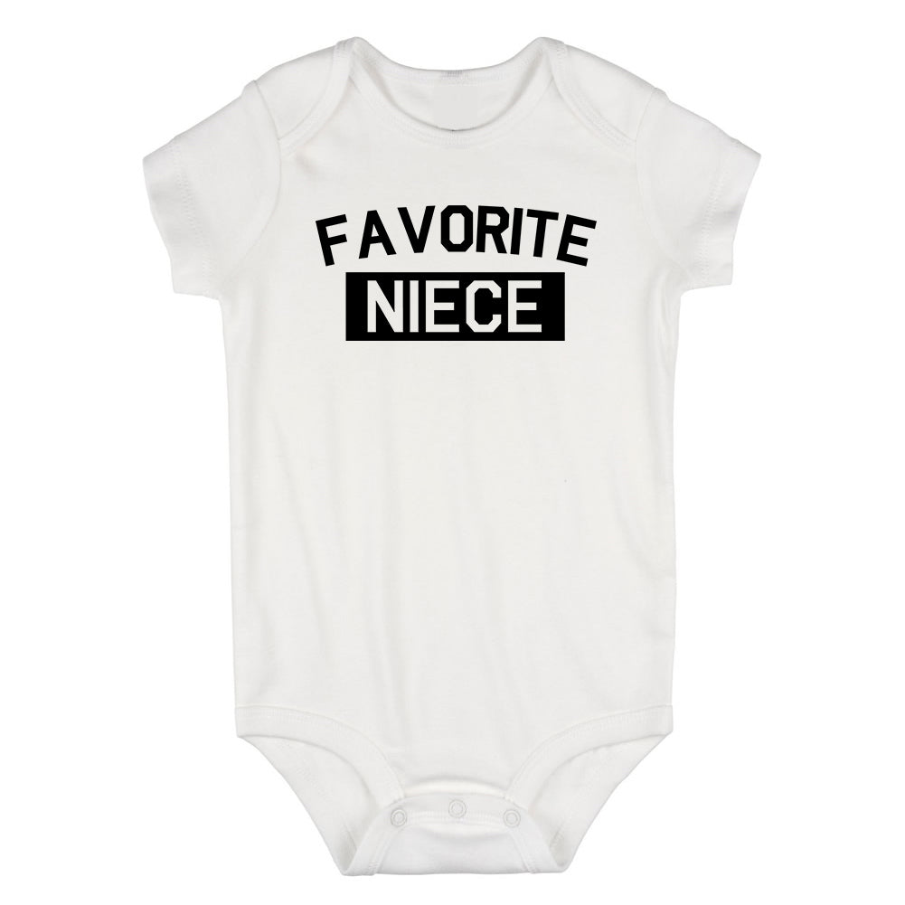 Favorite Niece Aunt And Uncle Infant Baby Girls Bodysuit Black
