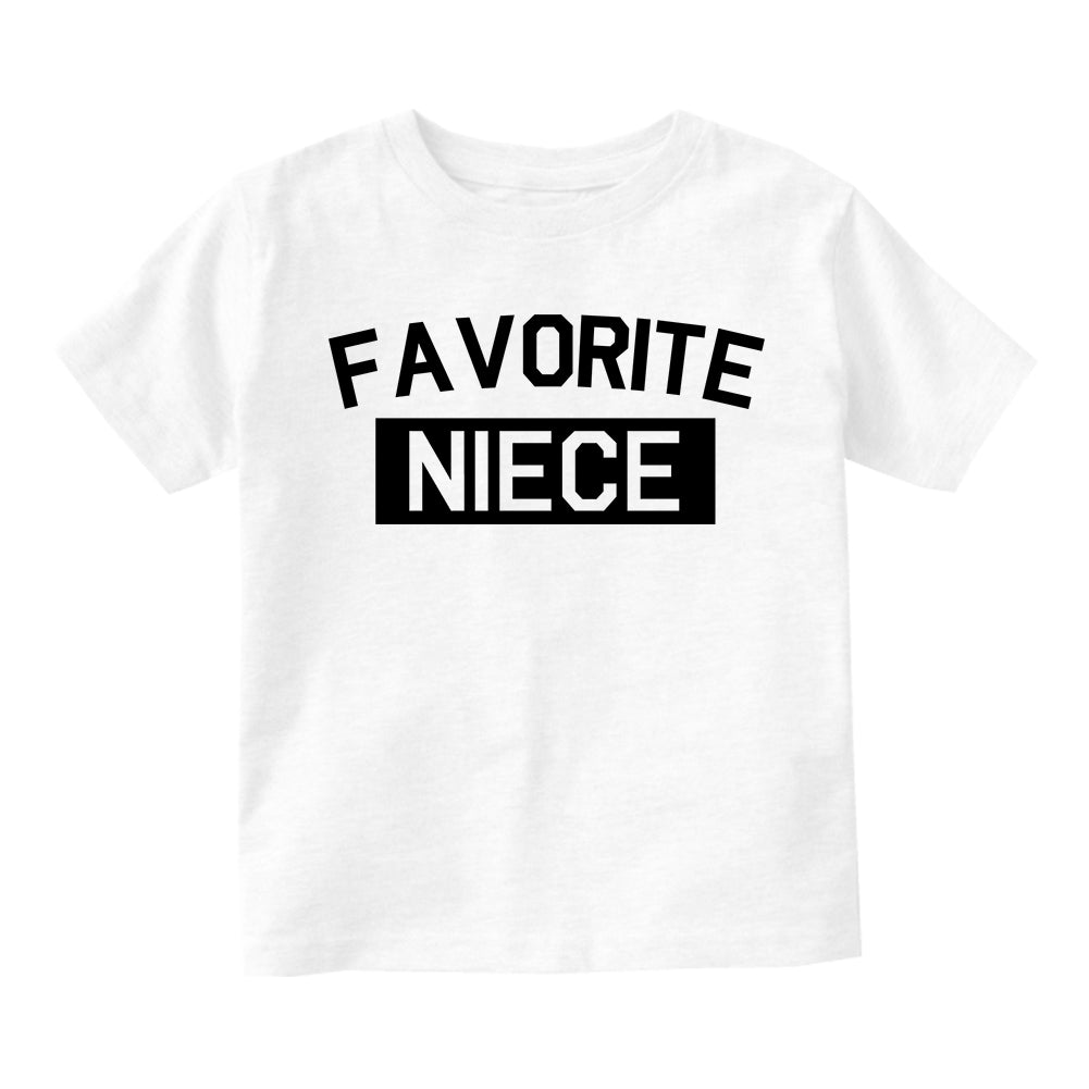 Favorite Niece Aunt And Uncle Infant Baby Girls Short Sleeve T-Shirt Black