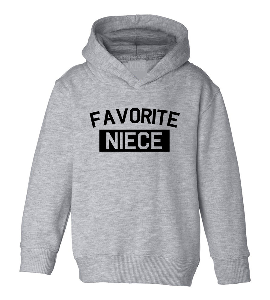 Favorite Niece Aunt And Uncle Toddler Girls Pullover Hoodie Black