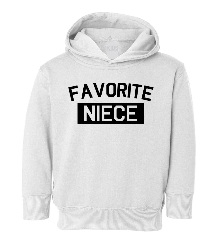 Favorite Niece Aunt And Uncle Toddler Girls Pullover Hoodie Black