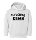 Favorite Niece Aunt And Uncle Toddler Girls Pullover Hoodie Black