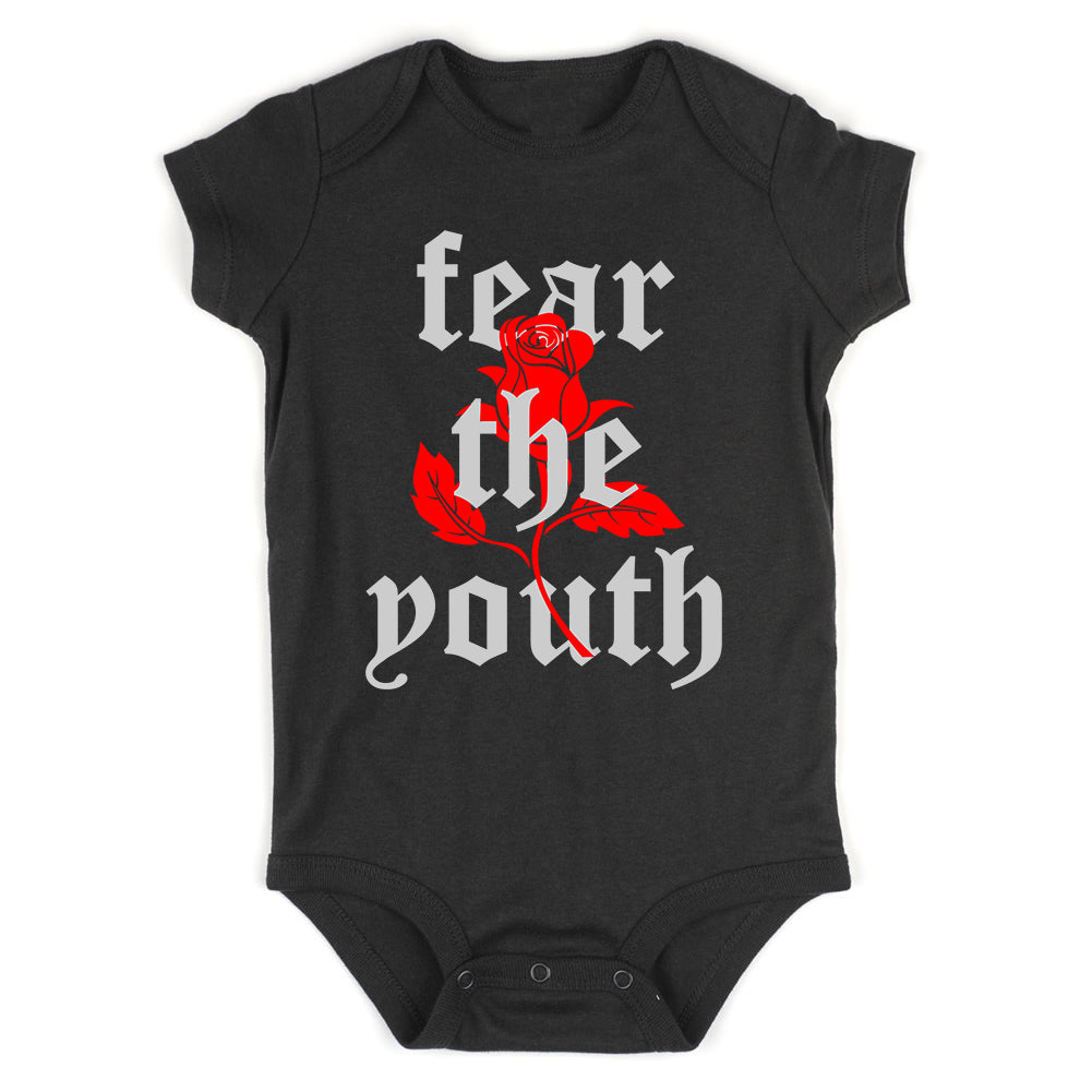 Fear The Youth Rose Infant Baby Boys Bodysuit Black