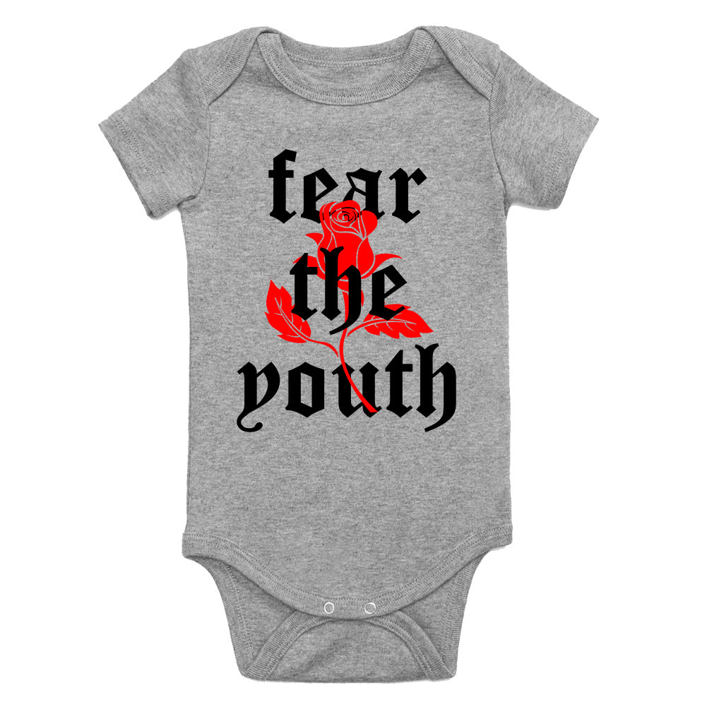 Fear The Youth Rose Infant Baby Boys Bodysuit Grey