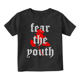 Fear The Youth Rose Infant Baby Boys Short Sleeve T-Shirt Black