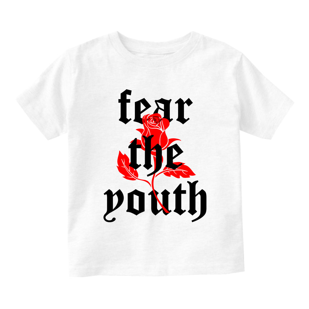 Fear The Youth Rose Infant Baby Boys Short Sleeve T-Shirt White