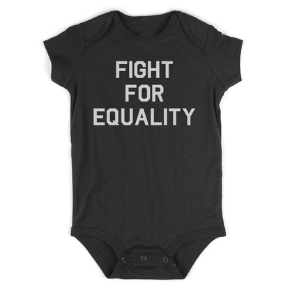 Fight For Equality Infant Baby Boys Bodysuit Black