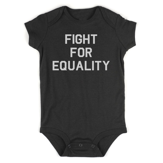 Fight For Equality Infant Baby Boys Bodysuit Black
