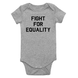 Fight For Equality Infant Baby Boys Bodysuit Grey
