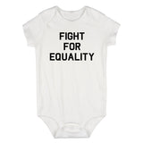 Fight For Equality Infant Baby Boys Bodysuit White