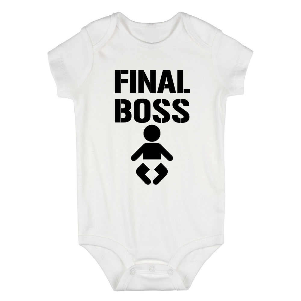 Final Boss Baby Baby Bodysuit One Piece White