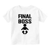 Final Boss Baby Baby Infant Short Sleeve T-Shirt White