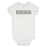 Fortunate Infant Baby Boys Bodysuit White