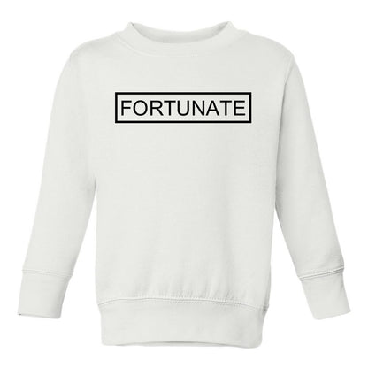 Fortunate Toddler Boys Crewneck Sweatshirt White