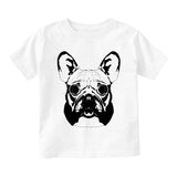 French Bulldog Infant Baby Boys Short Sleeve T-Shirt White