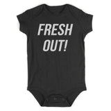 Fresh Out Birth Baby Bodysuit One Piece Black