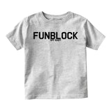 Funblock SPF Baby Toddler Boys Short Sleeve T-Shirt Grey