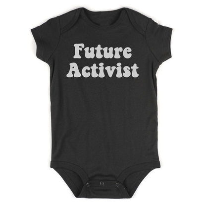 Future Activist Civil Rights Infant Baby Boys Bodysuit Black