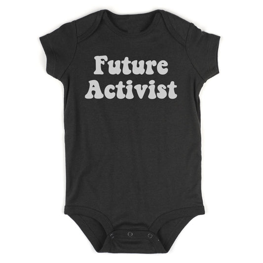 Future Activist Civil Rights Infant Baby Boys Bodysuit Black