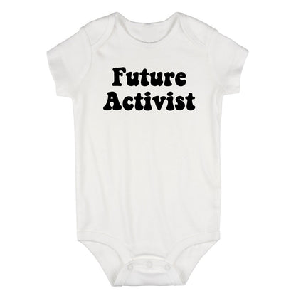 Future Activist Civil Rights Infant Baby Boys Bodysuit White