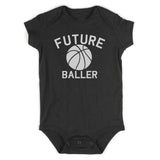 Future Baller Basketball Sports Baby Bodysuit One Piece Black
