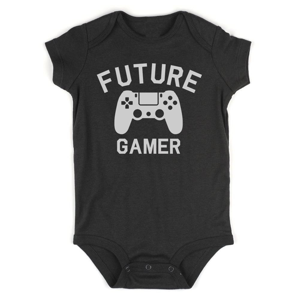 Future Gamer Controller Infant Baby Boys Bodysuit Black