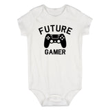 Future Gamer Controller Infant Baby Boys Bodysuit White