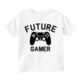 Future Gamer Controller Toddler Boys Short Sleeve T-Shirt White