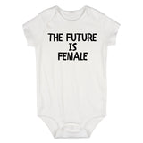 Future Is Female Feminism Baby Bodysuit One Piece White