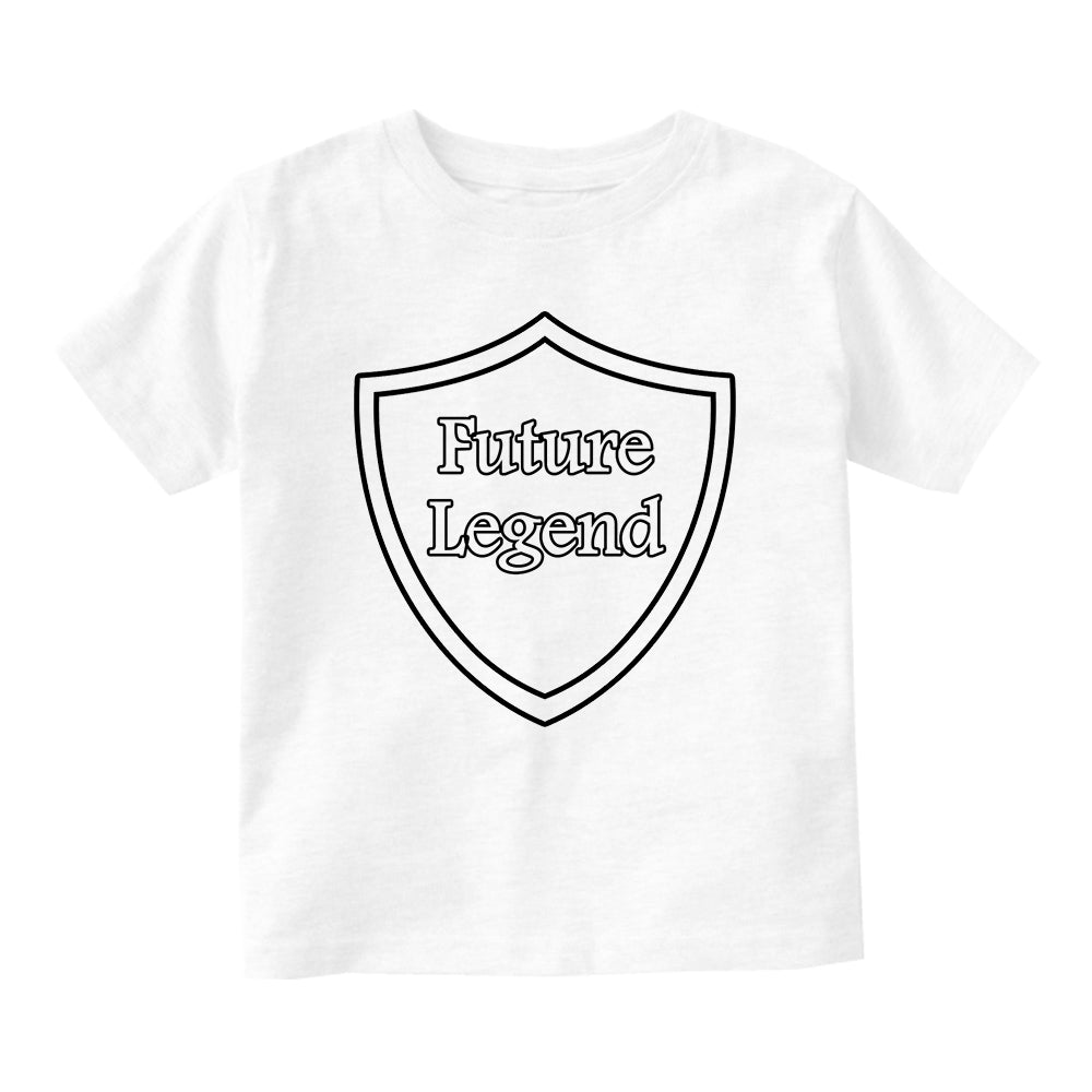 Future Legend Shield Baby Toddler Short Sleeve T-Shirt White