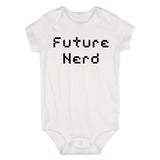 Future Nerd Digital Funny Baby Bodysuit One Piece White