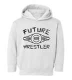 Future Wrestler Logo Belt Toddler Boys Pullover Hoodie White