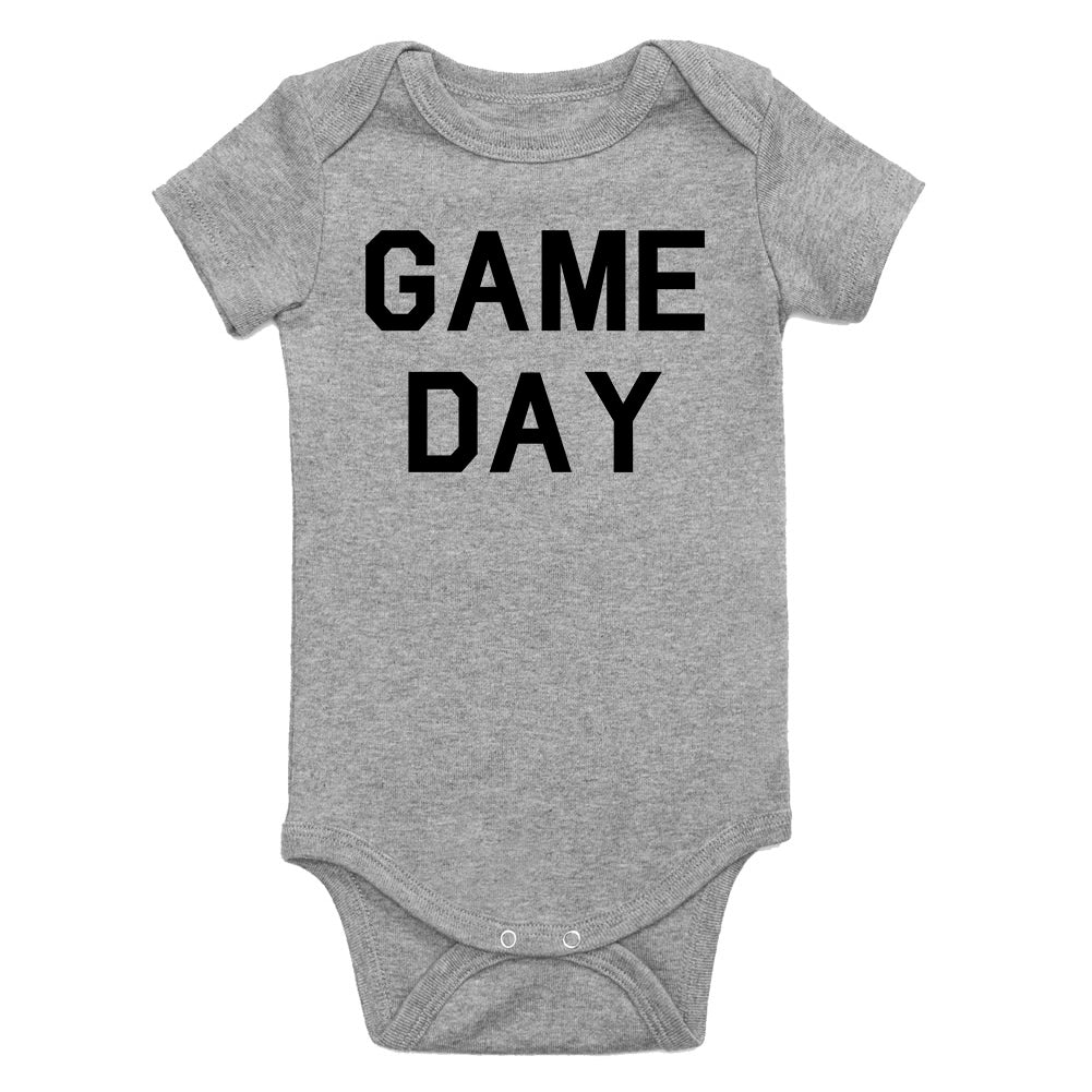 Game Day Sports Infant Baby Boys Bodysuit Grey