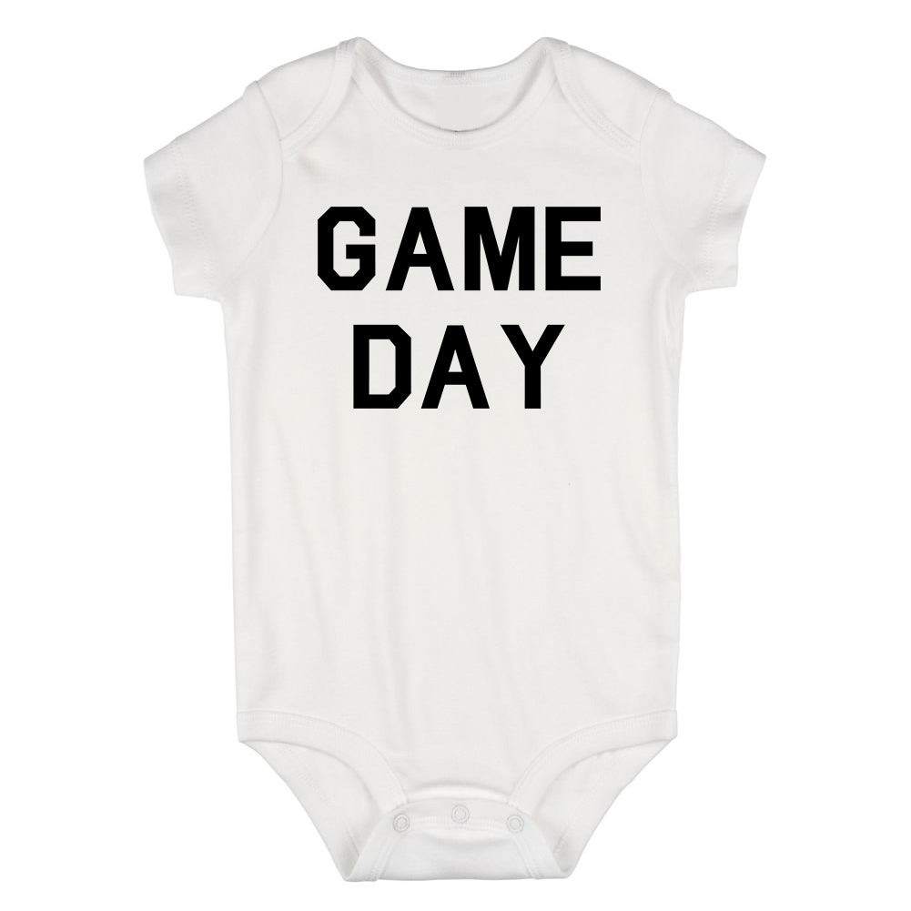 Game Day Sports Infant Baby Boys Bodysuit White