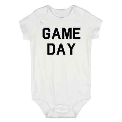 Game Day Sports Infant Baby Boys Bodysuit White