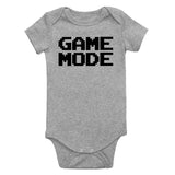 Game Mode Gamer Infant Baby Boys Bodysuit Grey