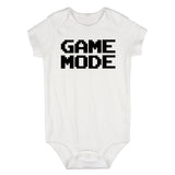 Game Mode Gamer Infant Baby Boys Bodysuit White