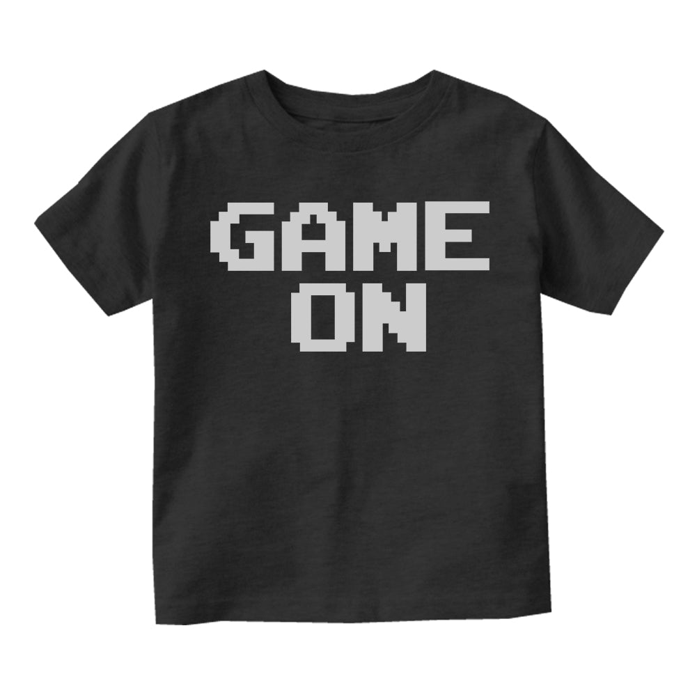 Game On Gamer Infant Baby Boys Short Sleeve T-Shirt Black