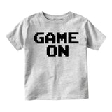 Game On Gamer Infant Baby Boys Short Sleeve T-Shirt Grey