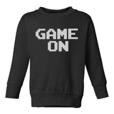 Game On Gamer Toddler Boys Crewneck Sweatshirt Black