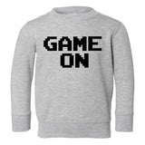Game On Gamer Toddler Boys Crewneck Sweatshirt Grey