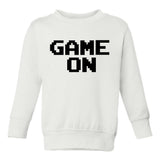 Game On Gamer Toddler Boys Crewneck Sweatshirt White